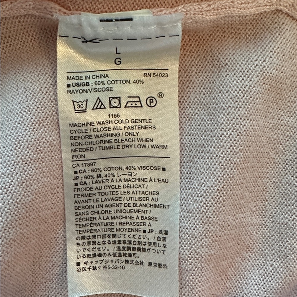 Banana Republic Soft Pink Women's Sweater Size L - Picture 11 of 12